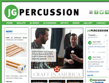 Tablet Screenshot of jgpercussion.com